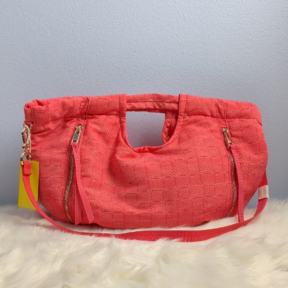 Coral Textured Women's Bag